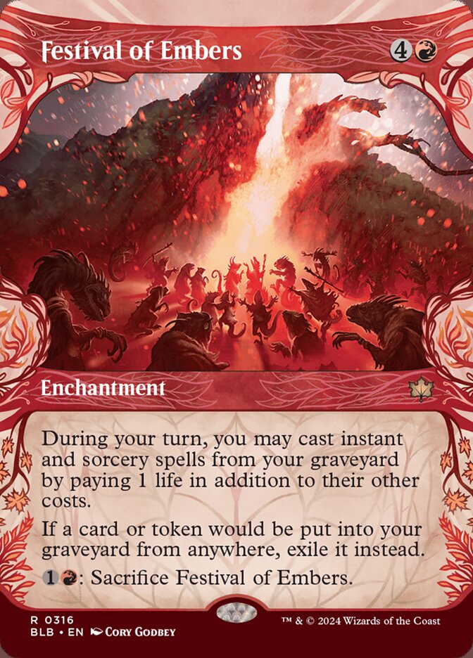 Festival of Embers - [Foil, Showcase] Bloomburrow (BLB)