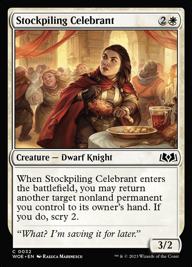 Stockpiling Celebrant (32) - Wilds of Eldraine (WOE)