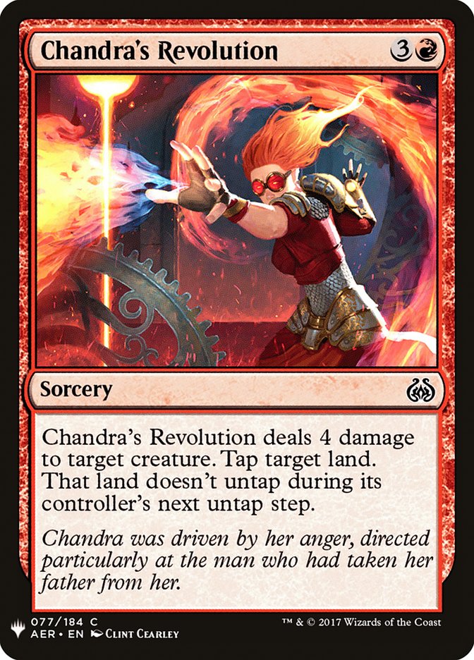 Chandra's Revolution - The List (PLST)