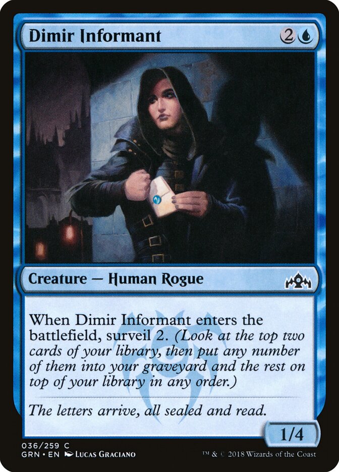 Dimir Informant (36) - Guilds of Ravnica (GRN)