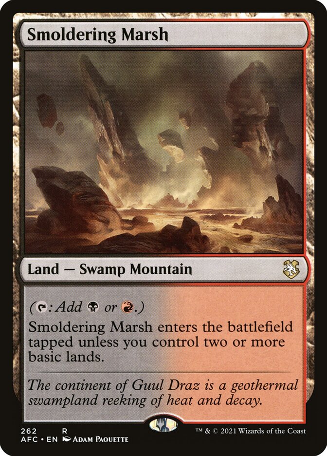 Smoldering Marsh (262) - Forgotten Realms Commander (AFC)