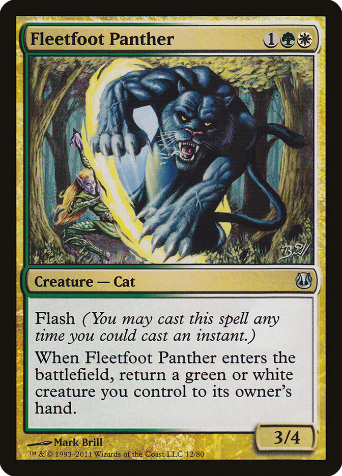 Fleetfoot Panther (12) - Duel Decks: Ajani vs. Nicol Bolas (DDH)