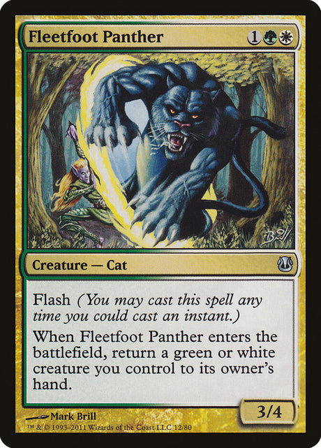 Fleetfoot Panther (12) - Duel Decks: Ajani vs. Nicol Bolas (DDH)