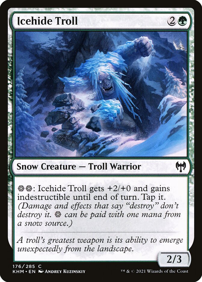 Icehide Troll (176) - Kaldheim (KHM)
