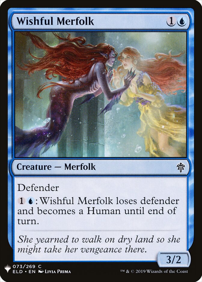 Wishful Merfolk (ELD-73) - The List (PLST)