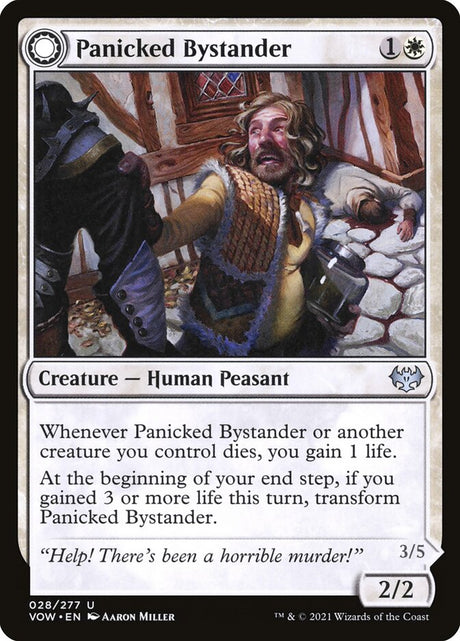Panicked Bystander // Cackling Culprit (28) - Innistrad: Crimson Vow (VOW)