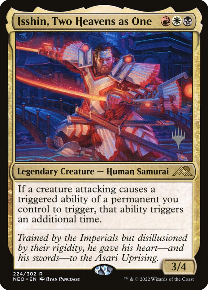 Isshin, Two Heavens as One (224p) - Kamigawa: Neon Dynasty Promos (PNEO)