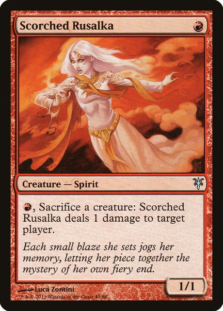 Scorched Rusalka (43) - Duel Decks: Sorin vs. Tibalt (DDK)