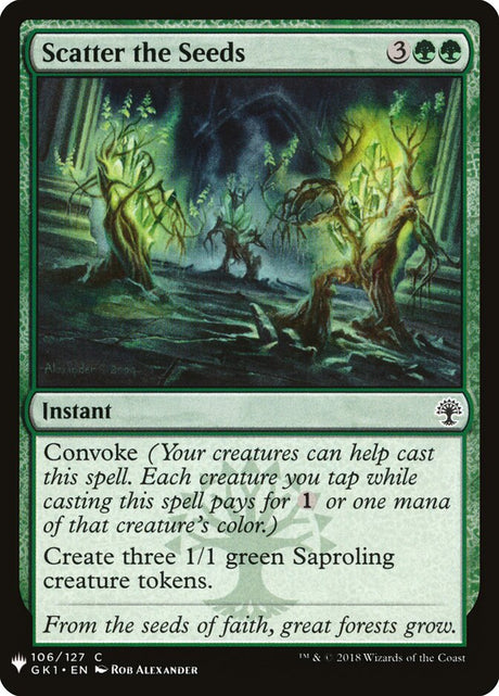 Scatter the Seeds (GK1-106) - The List (PLST)