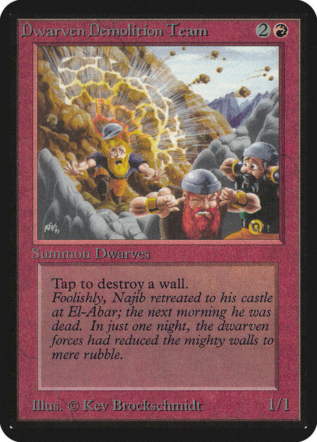 Dwarven Demolition Team (142) - Limited Edition Alpha (LEA)
