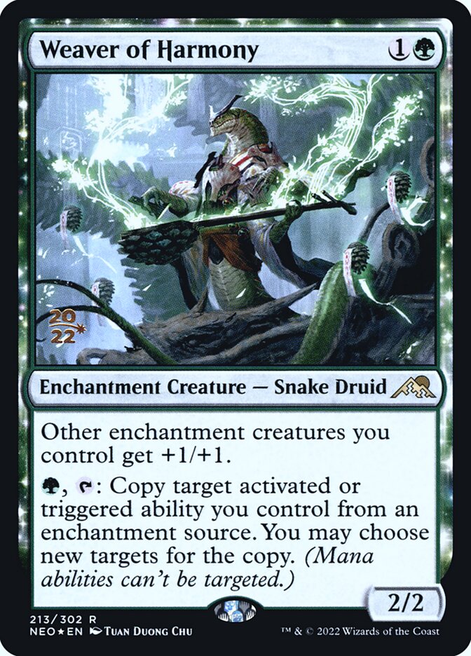Weaver of Harmony (213s) - Kamigawa: Neon Dynasty Promos (PNEO)