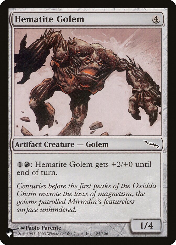 Hematite Golem (MRD-185) - The List (PLST)