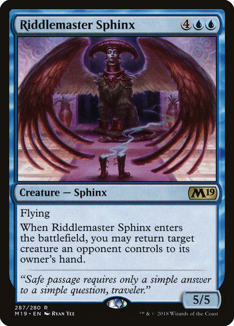 Riddlemaster Sphinx (287) - Core Set 2019 (M19)
