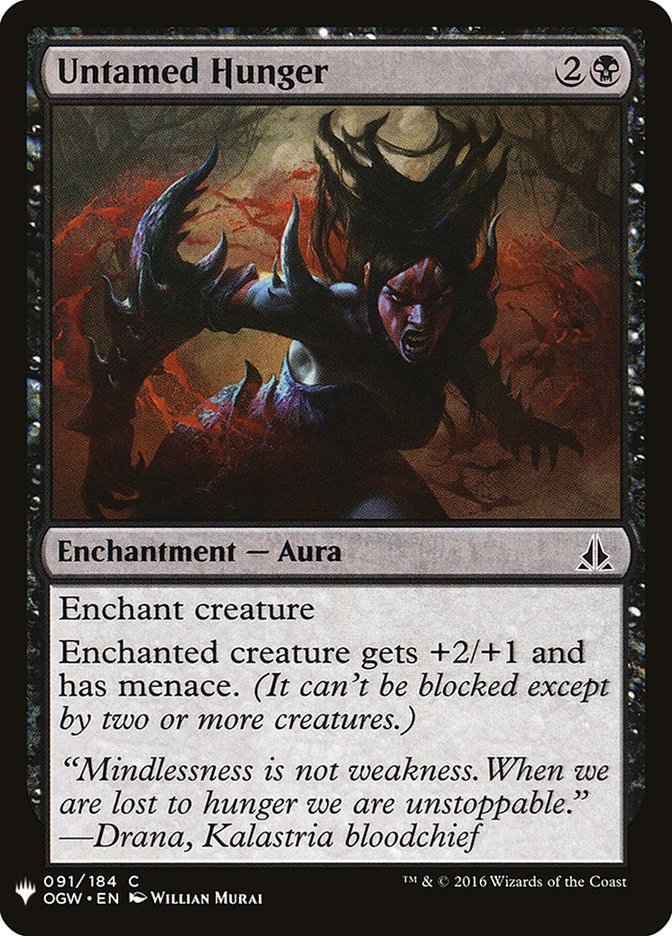 Untamed Hunger - The List (PLST)