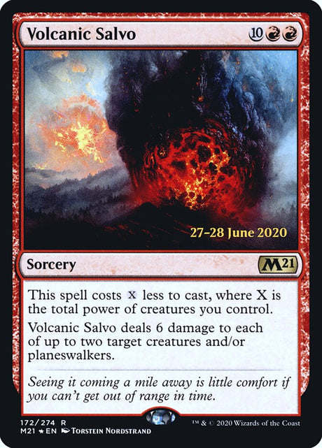 Volcanic Salvo (172s) - Core Set 2021 Promos (PM21)