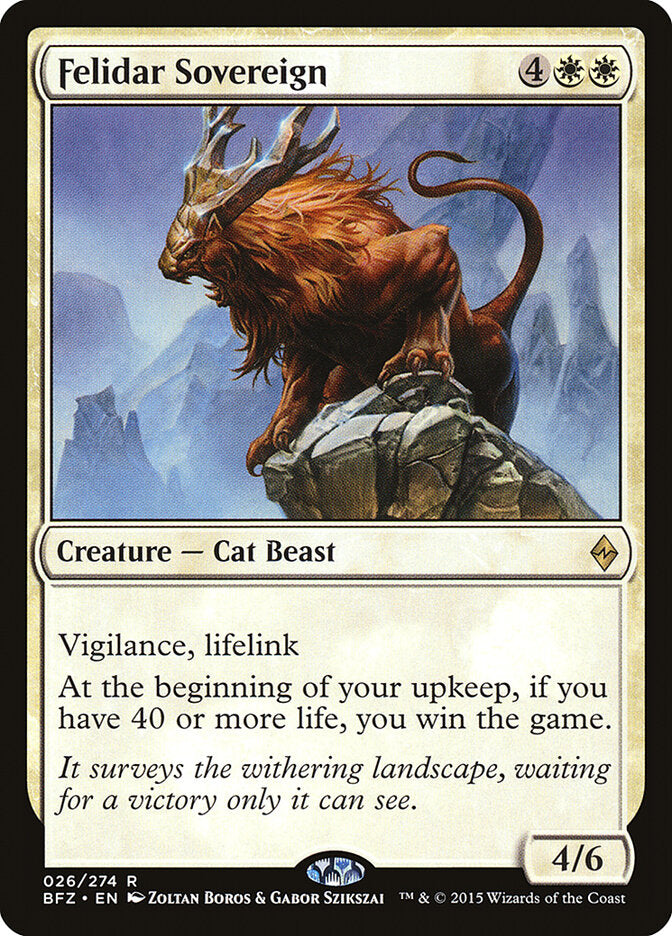 Felidar Sovereign (26) - Battle for Zendikar (BFZ)