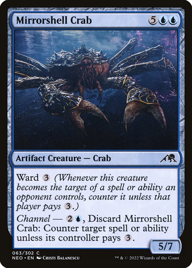 Mirrorshell Crab (63) - Kamigawa: Neon Dynasty (NEO)