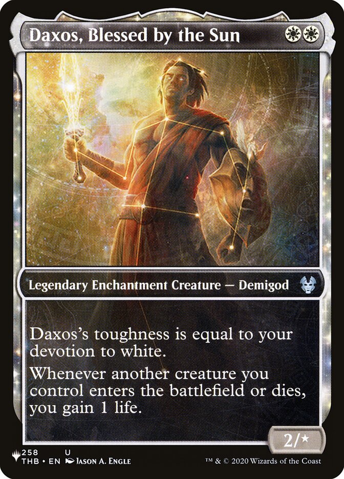 Daxos, Blessed by the Sun (THB-258) - The List (PLST)