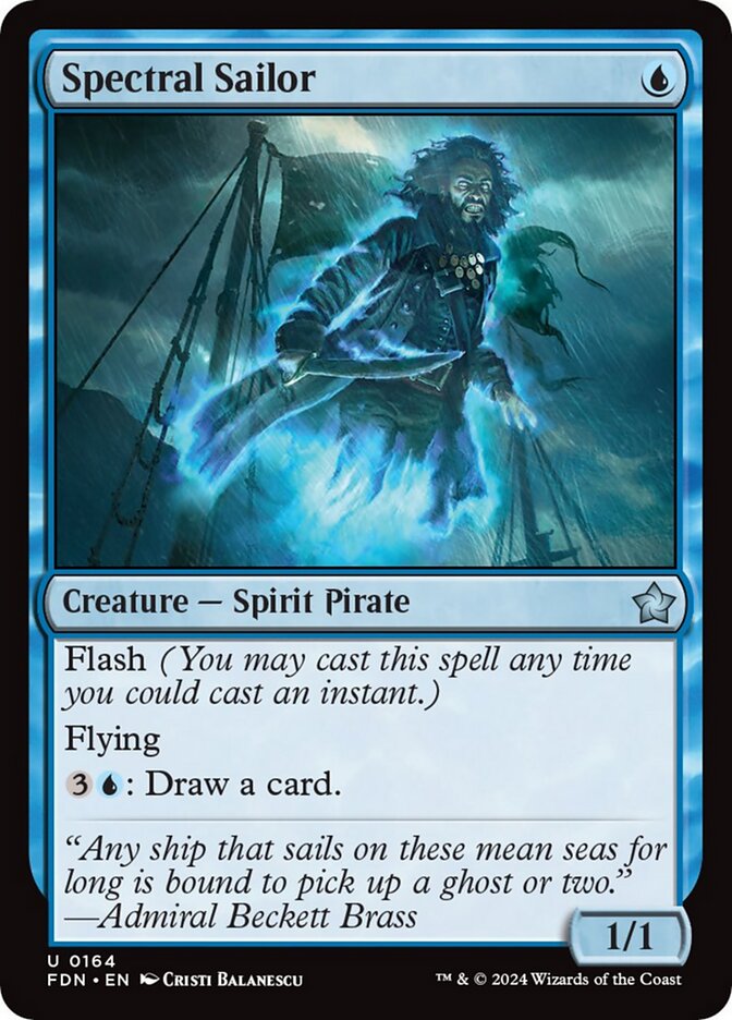 Spectral Sailor - [Foil] Foundations (FDN)
