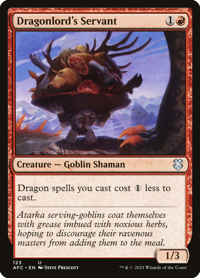Dragonlord's Servant (123) - Forgotten Realms Commander (AFC)