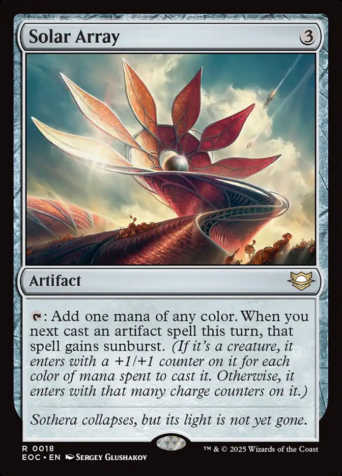 Solar Array (18) - Edge of Eternities Commander (EOC)