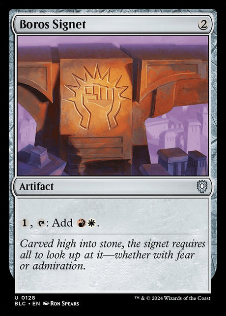Boros Signet (128) - Bloomburrow Commander (BLC)