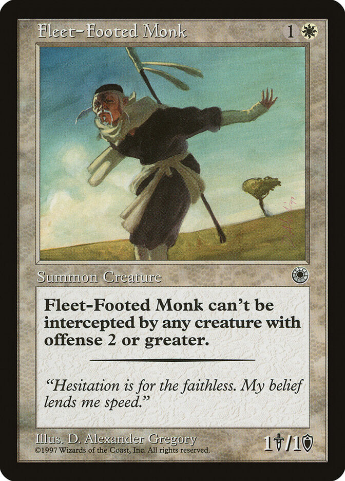 Fleet-Footed Monk (15) - Portal (POR)