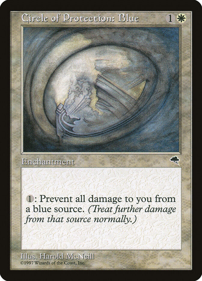 Circle of Protection: Blue (9) - Tempest (TMP)