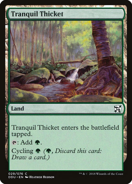 Tranquil Thicket (29) - Duel Decks: Elves vs. Inventors (DDU)