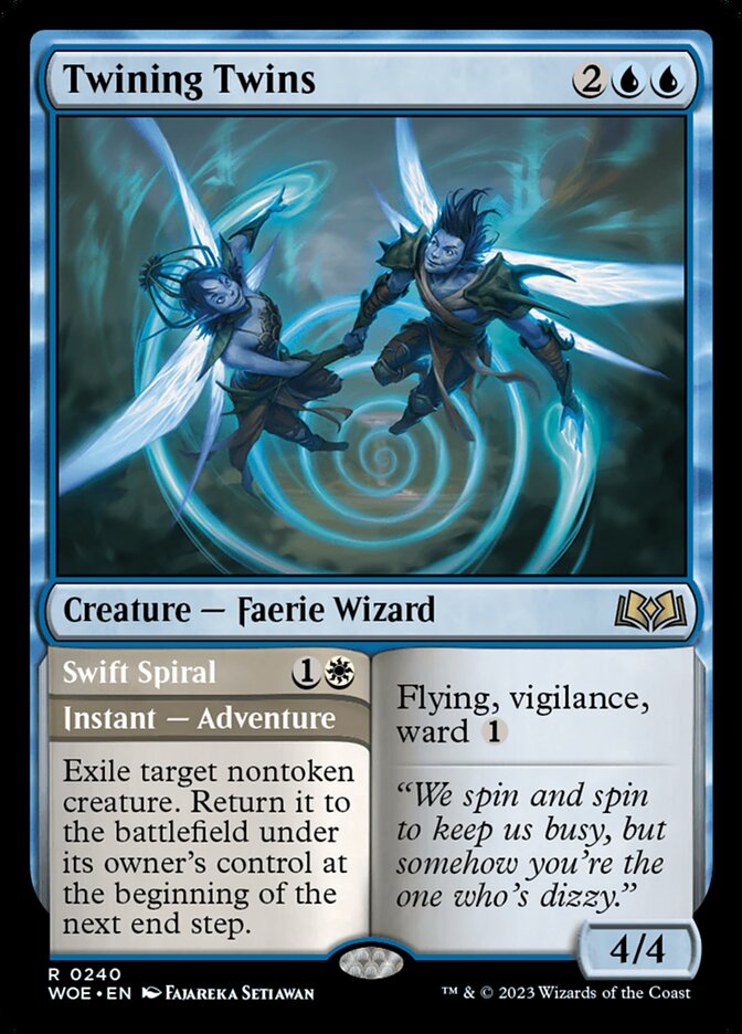 Twining Twins // Swift Spiral (240) - Wilds of Eldraine (WOE)