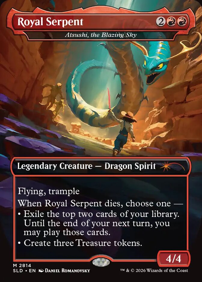 Royal Serpent - Atsushi, the Blazing Sky (2814) - Secret Lair Drop (SLD)