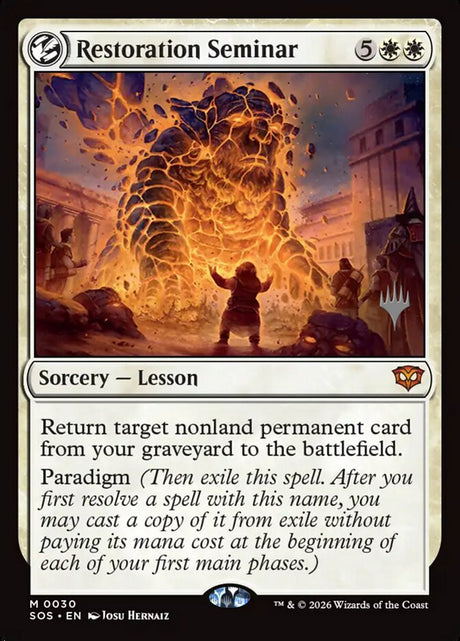 Restoration Seminar (30p) - Secrets of Strixhaven Promos (PSOS)