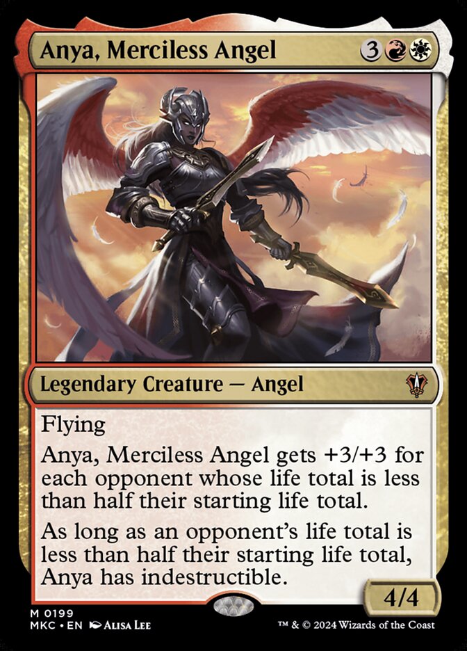 Anya, Merciless Angel (199) - Murders at Karlov Manor Commander (MKC)