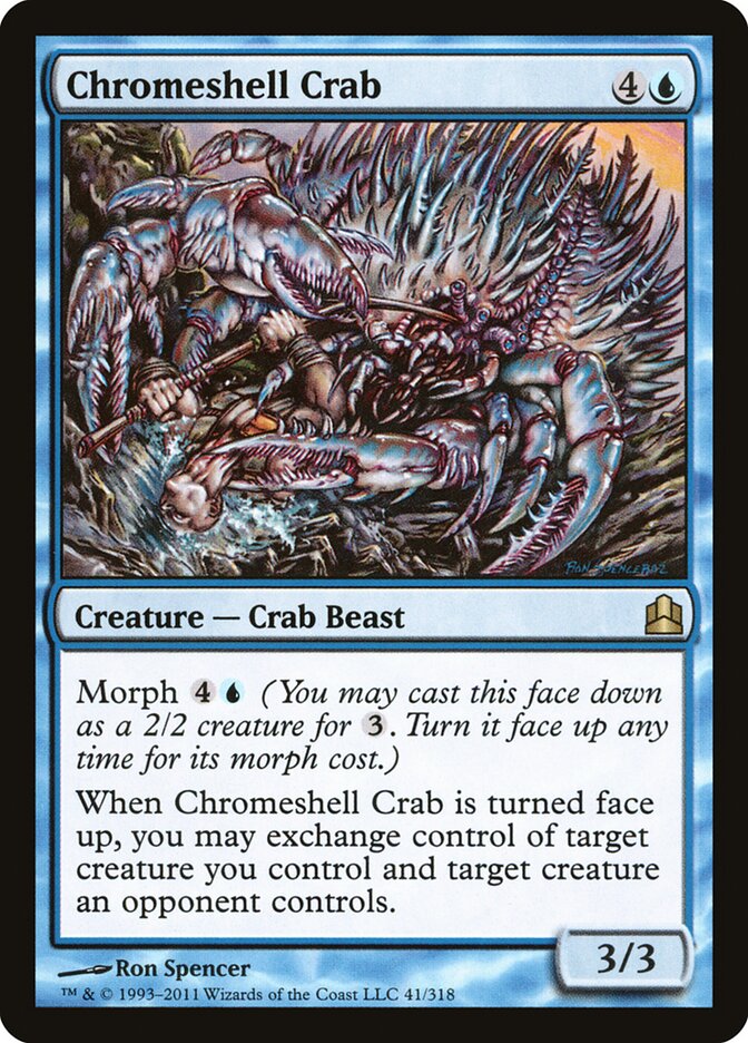 Chromeshell Crab (41) - Commander 2011 (CMD)