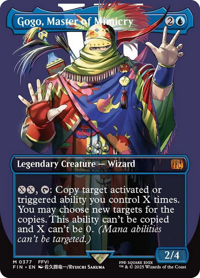 Gogo, Master of Mimicry (377) - [Foil, Borderless] Final Fantasy (FIN)