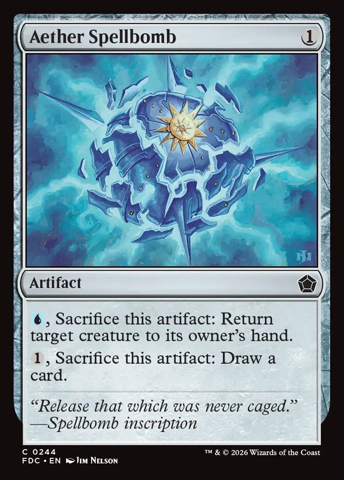 Aether Spellbomb (244) - Foundations Commander (FDC)