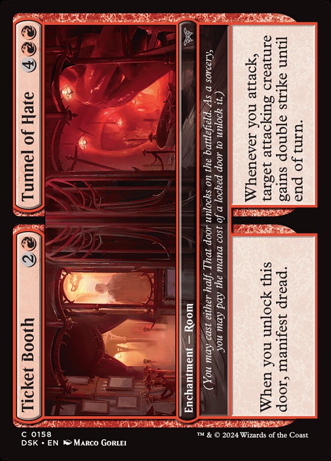 Ticket Booth // Tunnel of Hate - [Foil] Duskmourn: House of Horror (DSK)