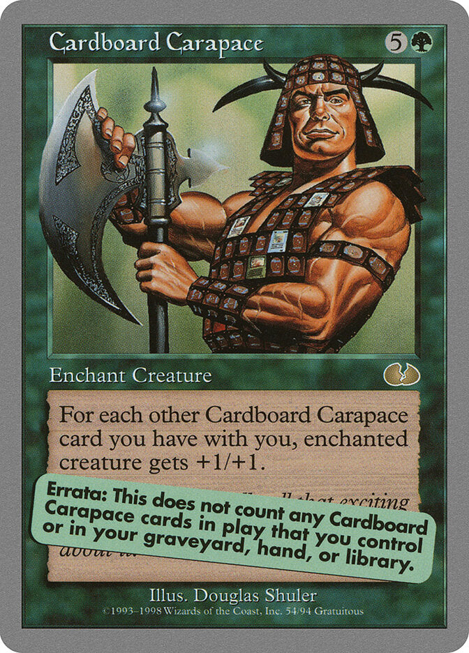 Cardboard Carapace (54) - Unglued (UGL)