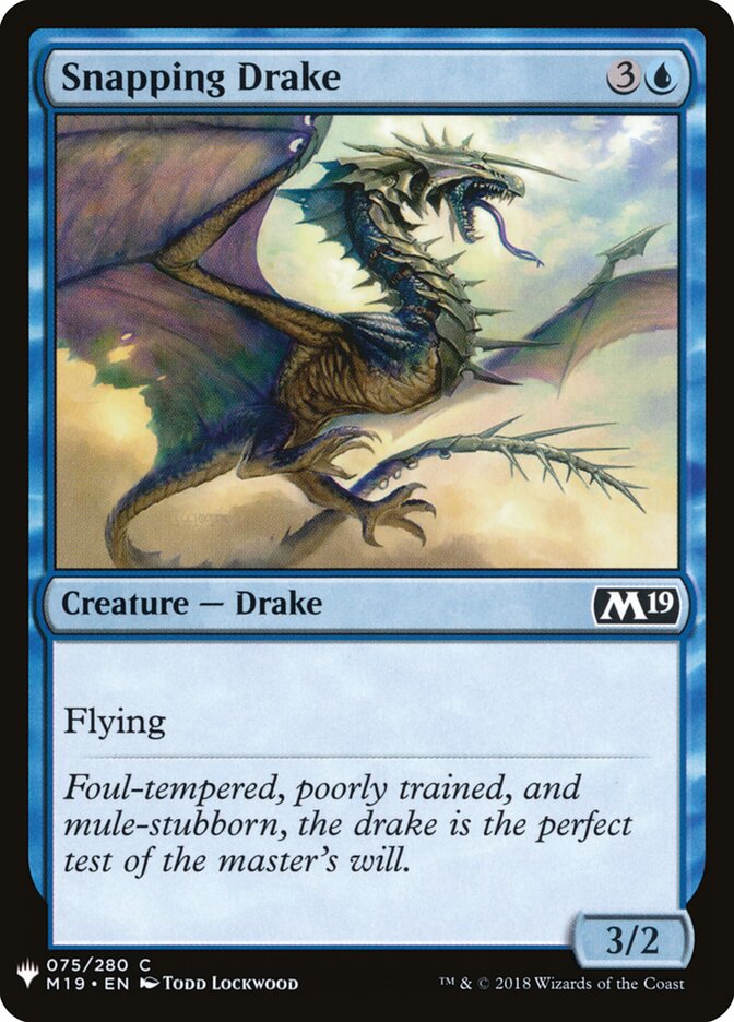 Snapping Drake (M19-75) - The List (PLST)