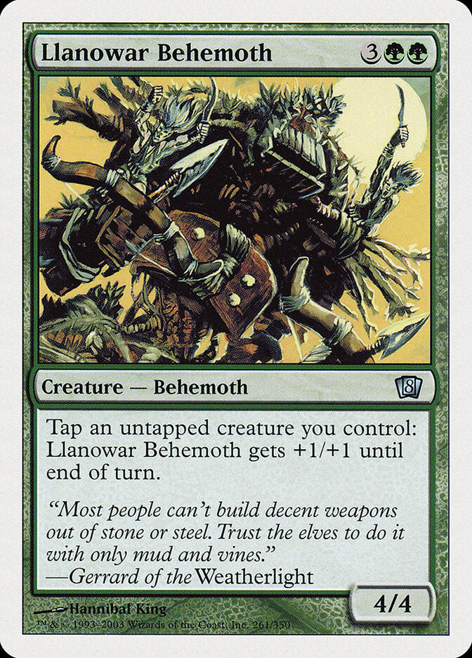 Llanowar Behemoth (261) - Eighth Edition (8ED)