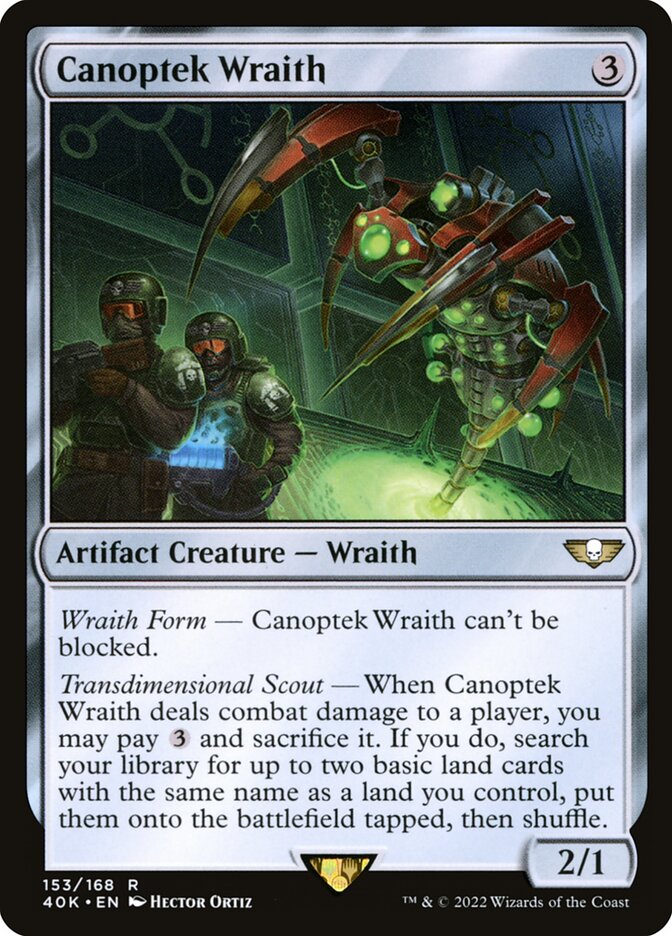 Canoptek Wraith (153) - Warhammer 40,000 Commander (40K)