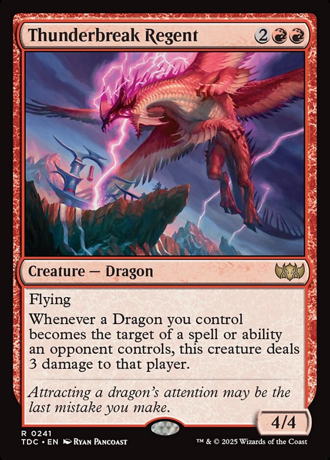 Thunderbreak Regent (241) - Tarkir: Dragonstorm Commander (TDC)