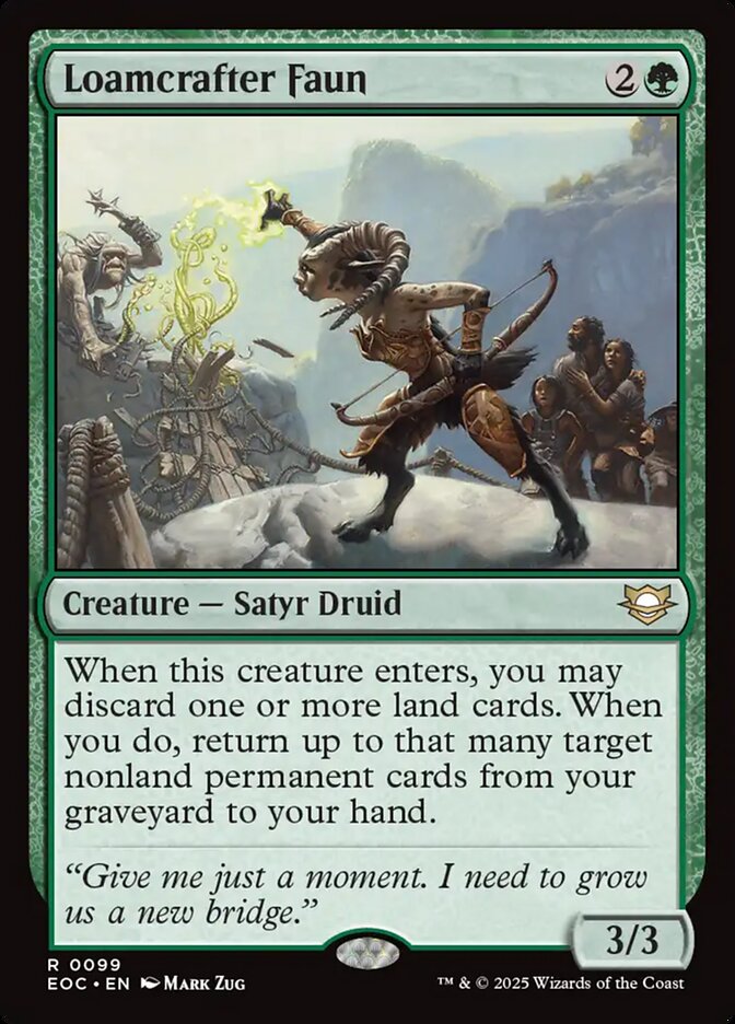 Loamcrafter Faun (99) - Edge of Eternities Commander (EOC)