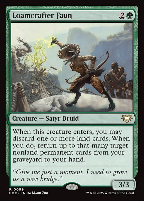 Loamcrafter Faun (99) - Edge of Eternities Commander (EOC)