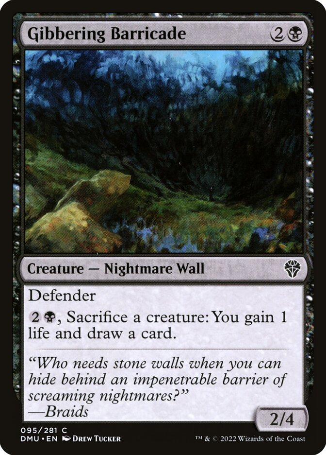 Gibbering Barricade (95) - Dominaria United (DMU)