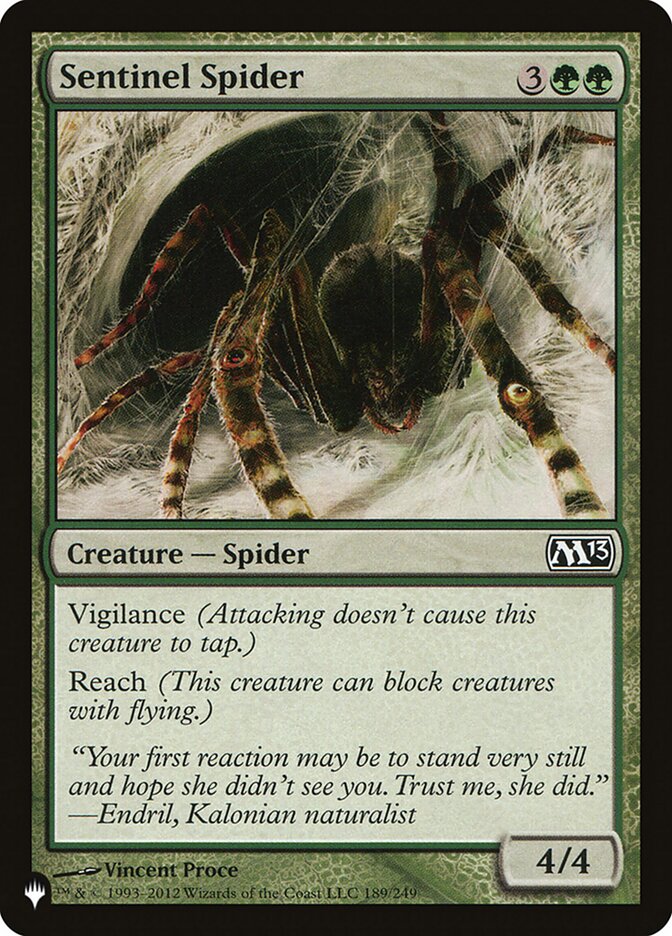 Sentinel Spider (M13-189) - The List (PLST)