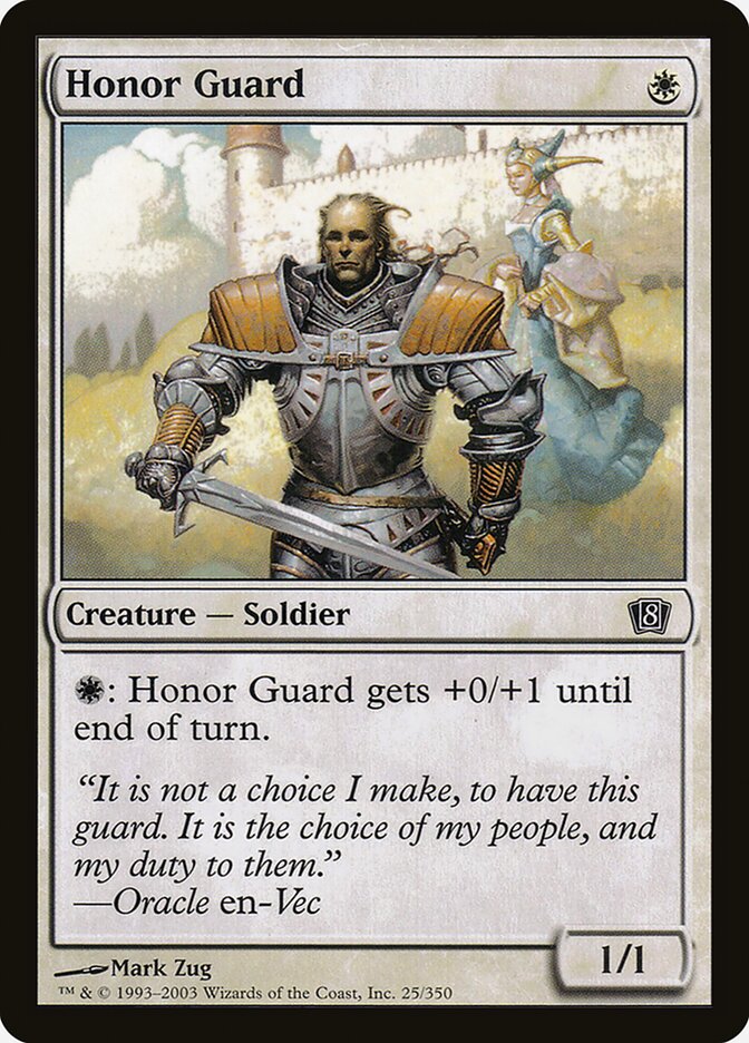 Honor Guard (25) - Eighth Edition (8ED)