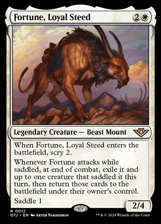 Fortune, Loyal Steed - [Foil] Outlaws of Thunder Junction (OTJ)