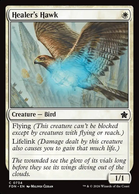Healer's Hawk (734) - Foundations (FDN)