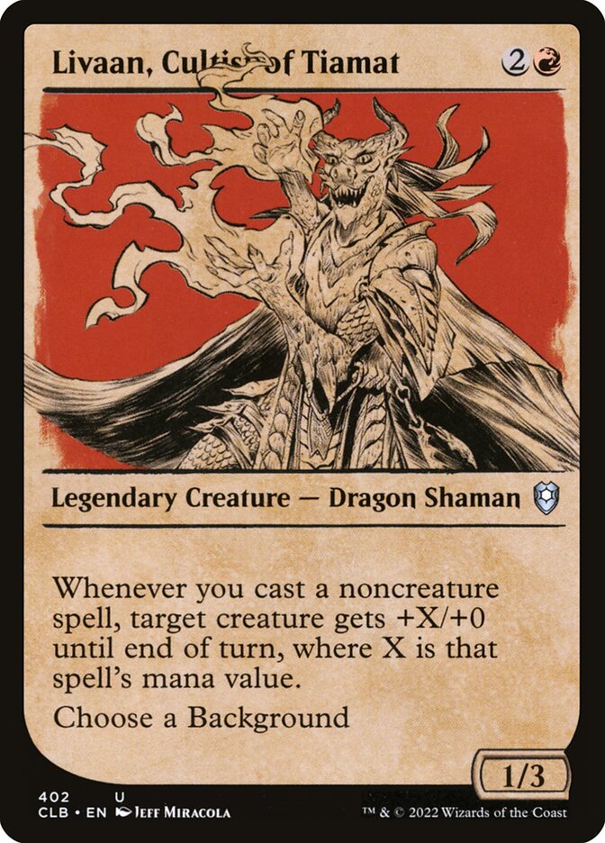 Livaan, Cultist of Tiamat (402) - Commander Legends: Battle for Baldur's Gate (CLB)
